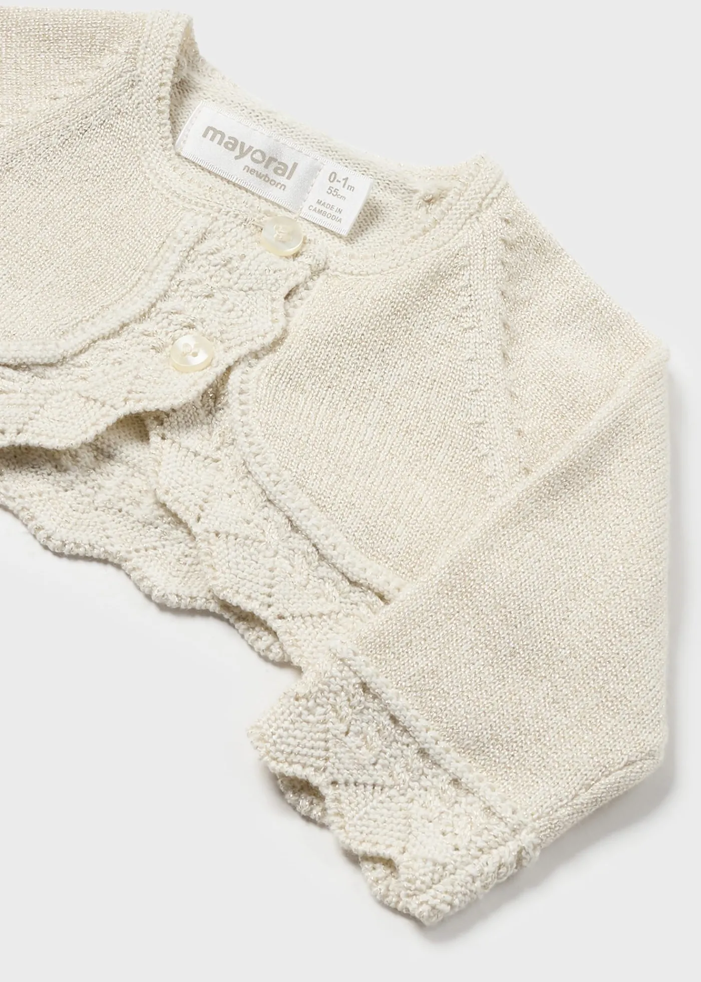 Outlet Rebeca bolero tricot recién nacida Rebecas