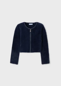 New Rebeca tricot cremallera niña Rebecas Y Chaquetas De Punto