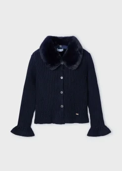 Cheap Rebeca tricot cuello pelo niña Rebecas Y Chaquetas De Punto