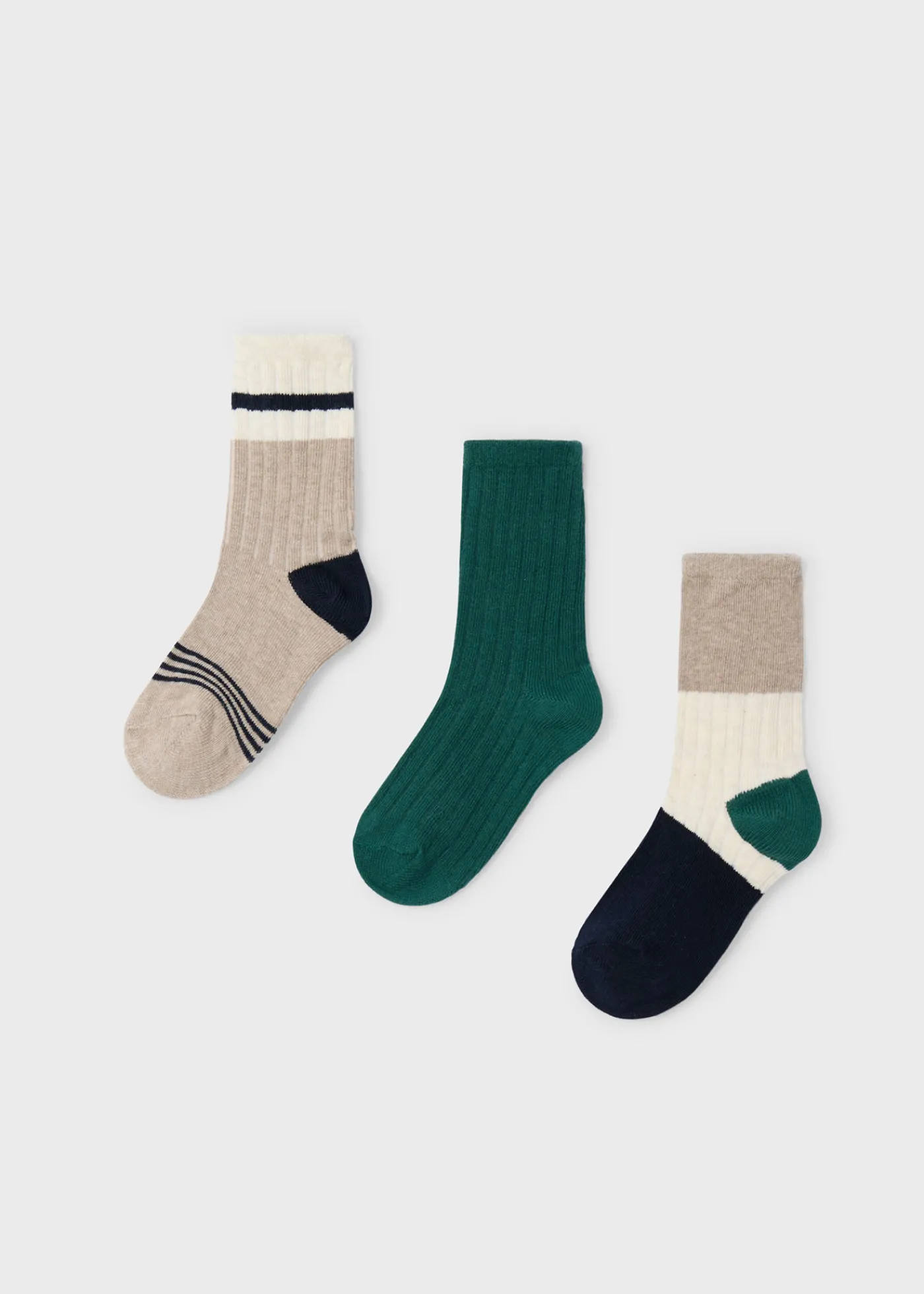 Online Set 3 calcetines bloques color niño Accesorios Y Complementos