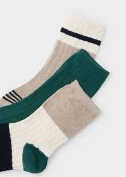 Online Set 3 calcetines bloques color niño Accesorios Y Complementos