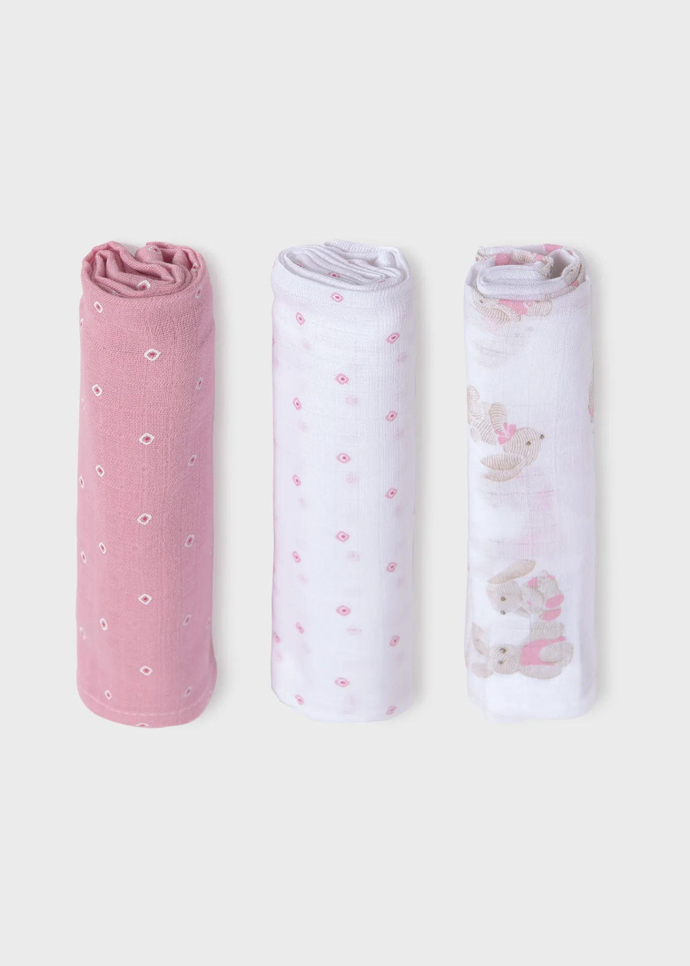 Fashion Set 3 gasas Better Cotton bebé Gasas Y Baberos