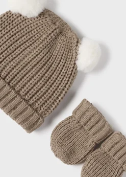 Clearance Set gorro y manoplas tricot recién nacido Accesorios Y Complementos