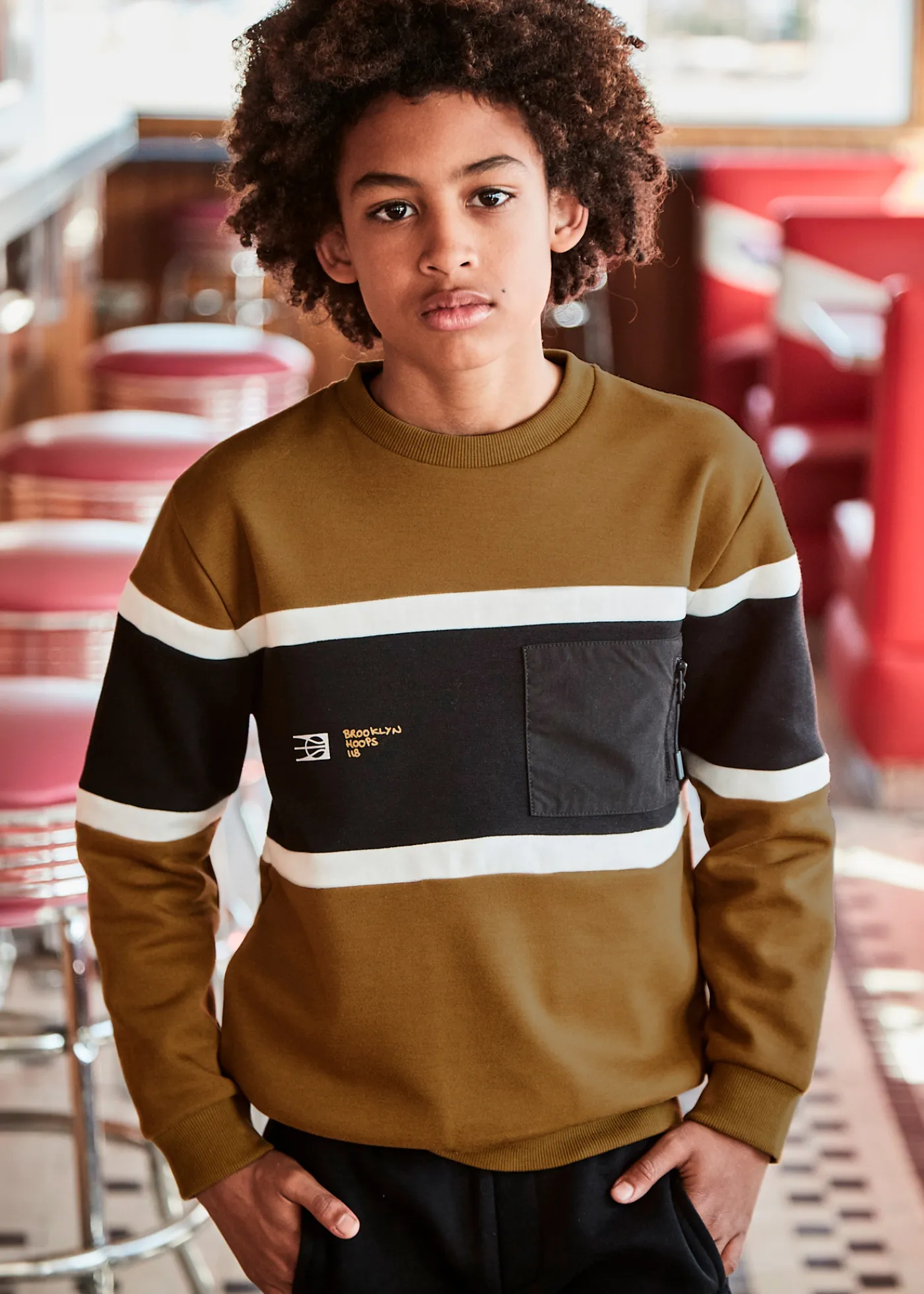 Flash Sale Sudadera bloques color chico Sudaderas