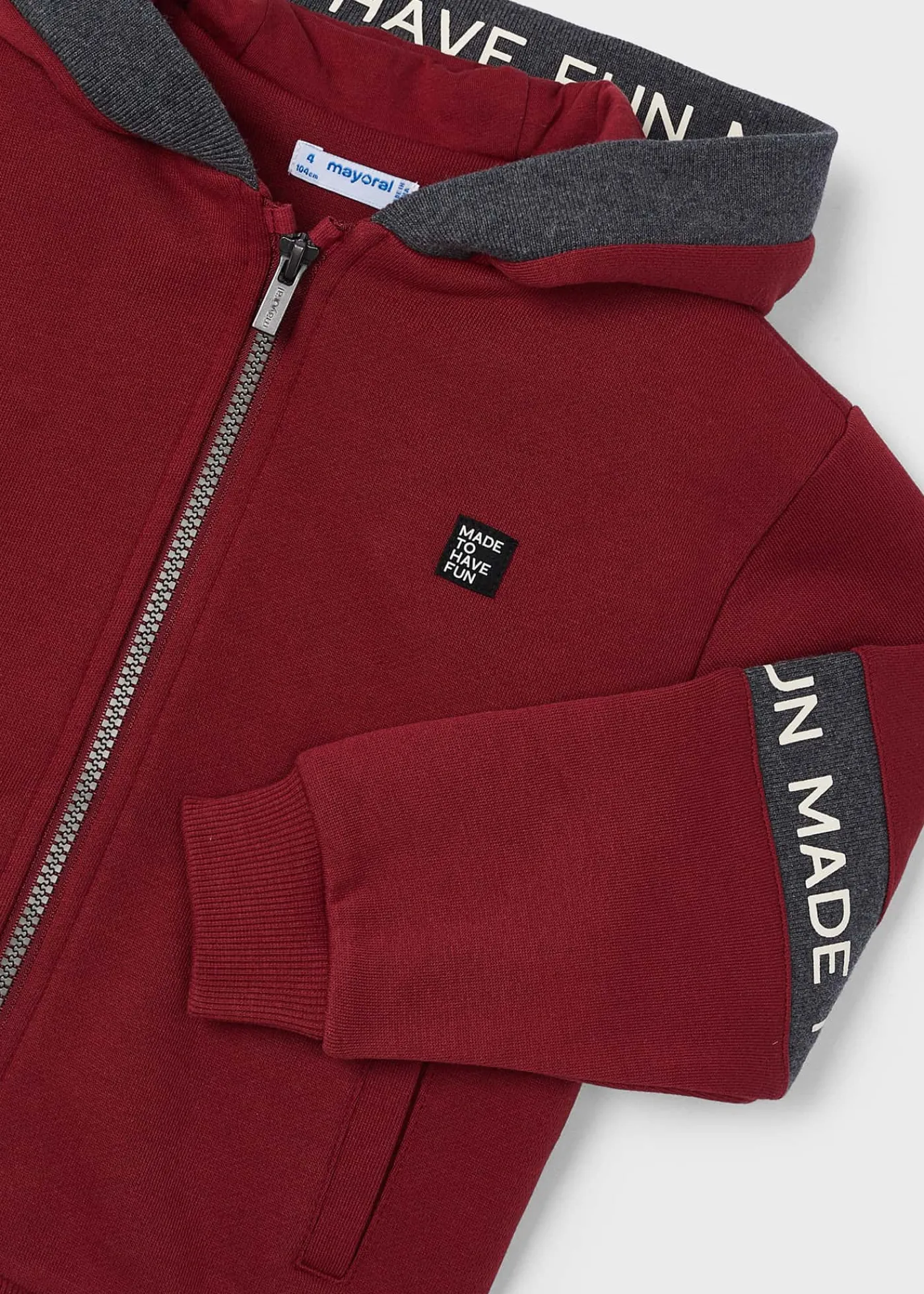Discount Sudadera cinta texto niño Sudaderas