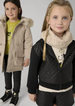 Cheap Sudadera combinada acolchada niña Jerséis Y Sudaderas