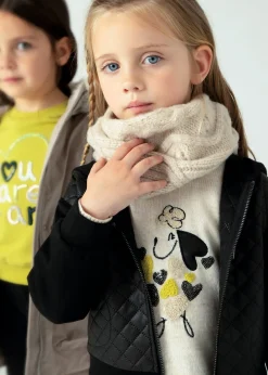 Cheap Sudadera combinada acolchada niña Jerséis Y Sudaderas