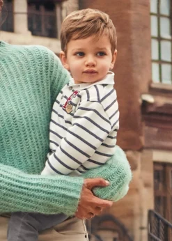 Store Sudadera con cuello rayas bebé Jerséis Y Sudaderas