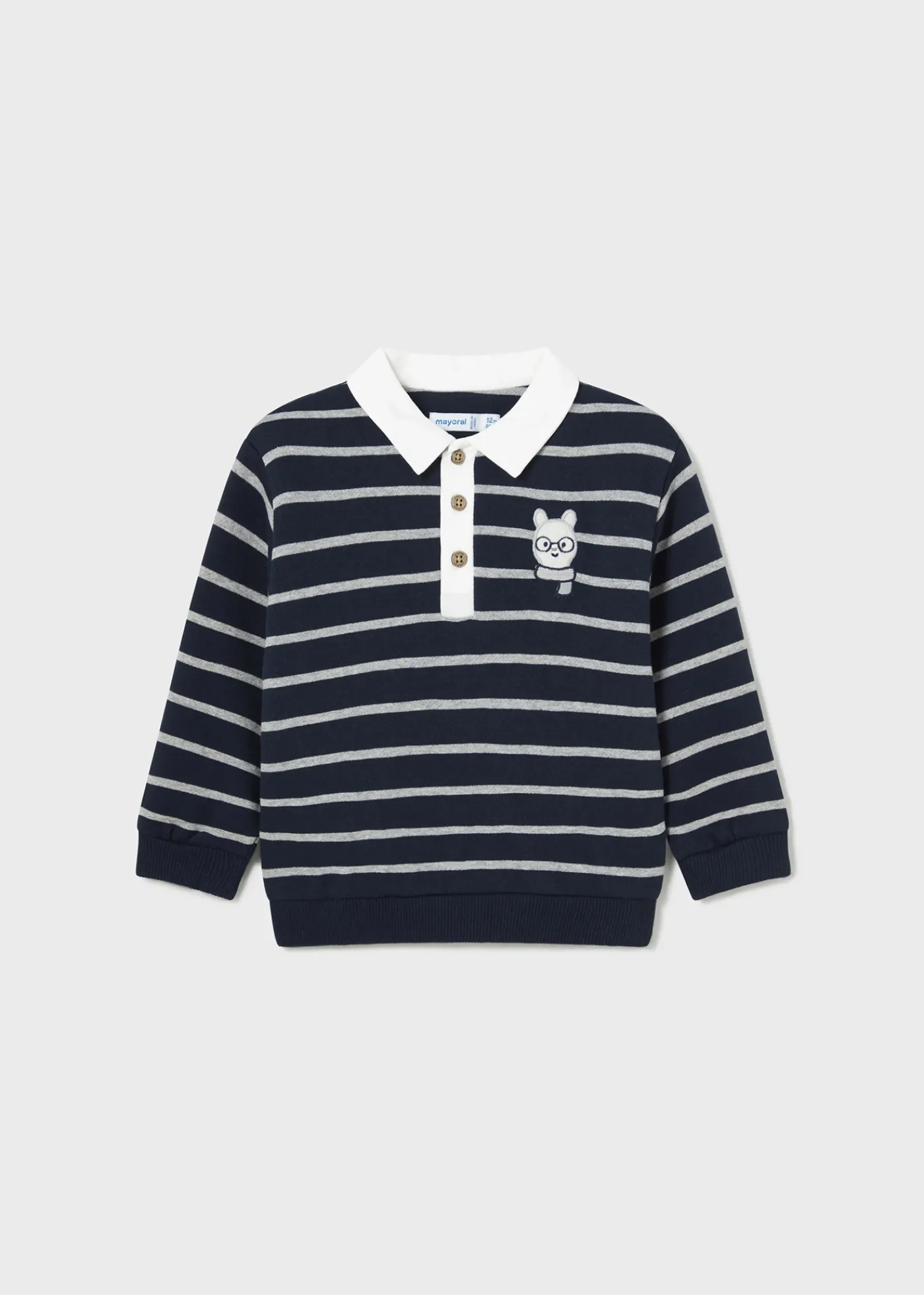 Best Sudadera con cuello rayas bebé Jerséis Y Sudaderas