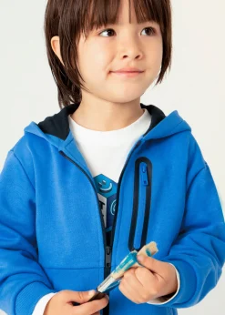 Discount Sudadera cremallera contraste niño Sudaderas