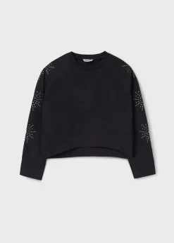 Online Sudadera detalle mangas chica Jerséis Y Sudaderas