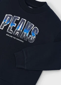 Cheap Sudadera letras montaña niño Sudaderas
