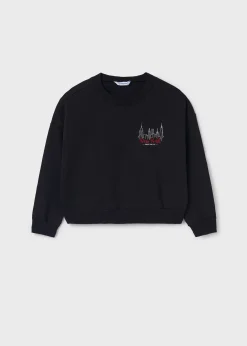 Outlet Sudadera manga abullonada chica Jerséis Y Sudaderas