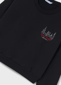 Outlet Sudadera manga abullonada chica Jerséis Y Sudaderas