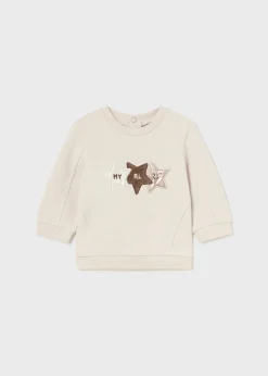 Shop Sudadera motivo estampado recién nacido Jerséis Y Sudaderas