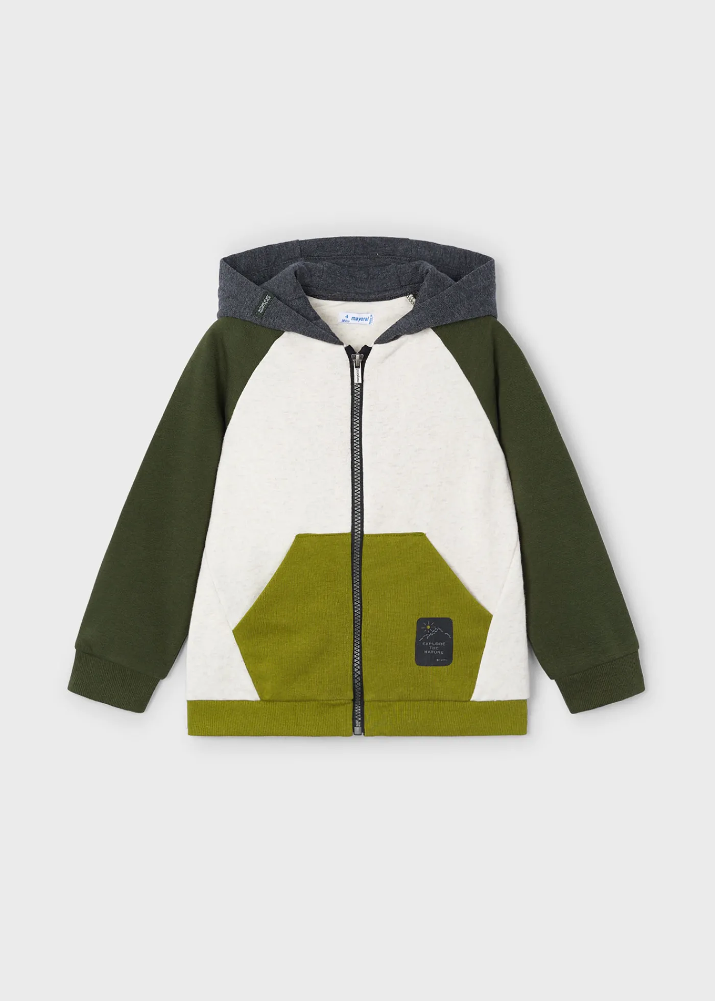 Discount Sudadera tricolor cremallera niño Sudaderas