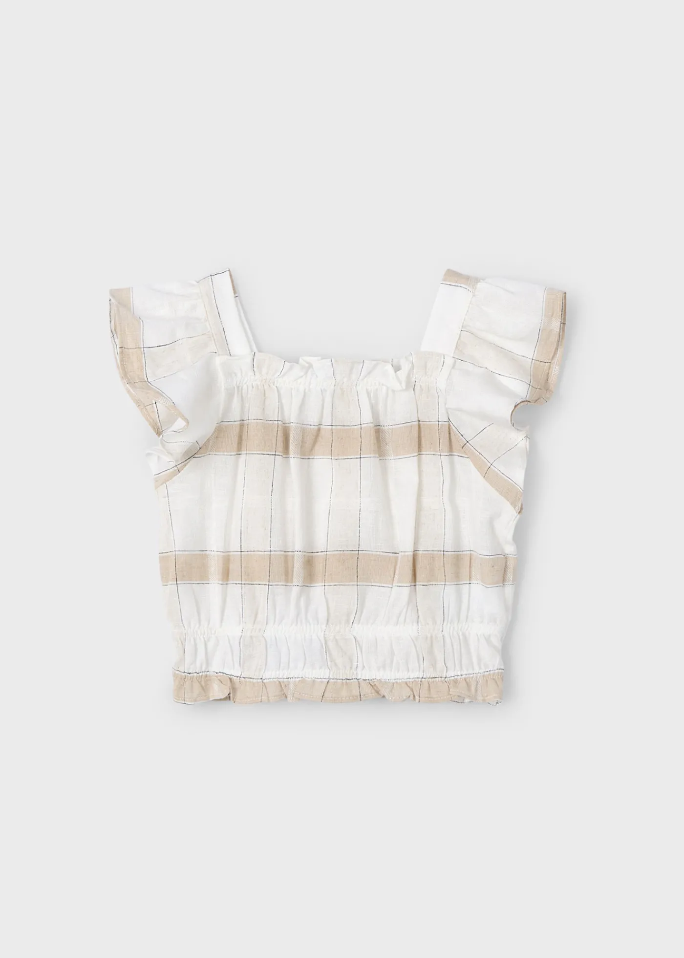 Fashion Top cuadros niña Blusas Y Tops