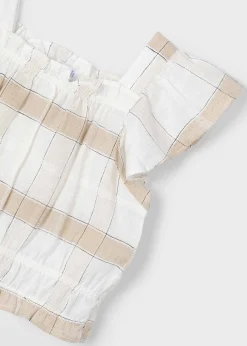 Fashion Top cuadros niña Blusas Y Tops