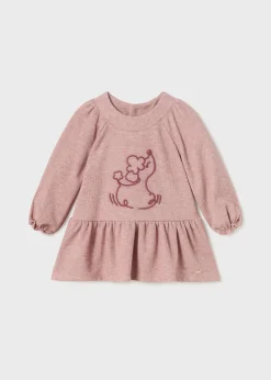 Shop Vestido animal bordado bebé Vestidos