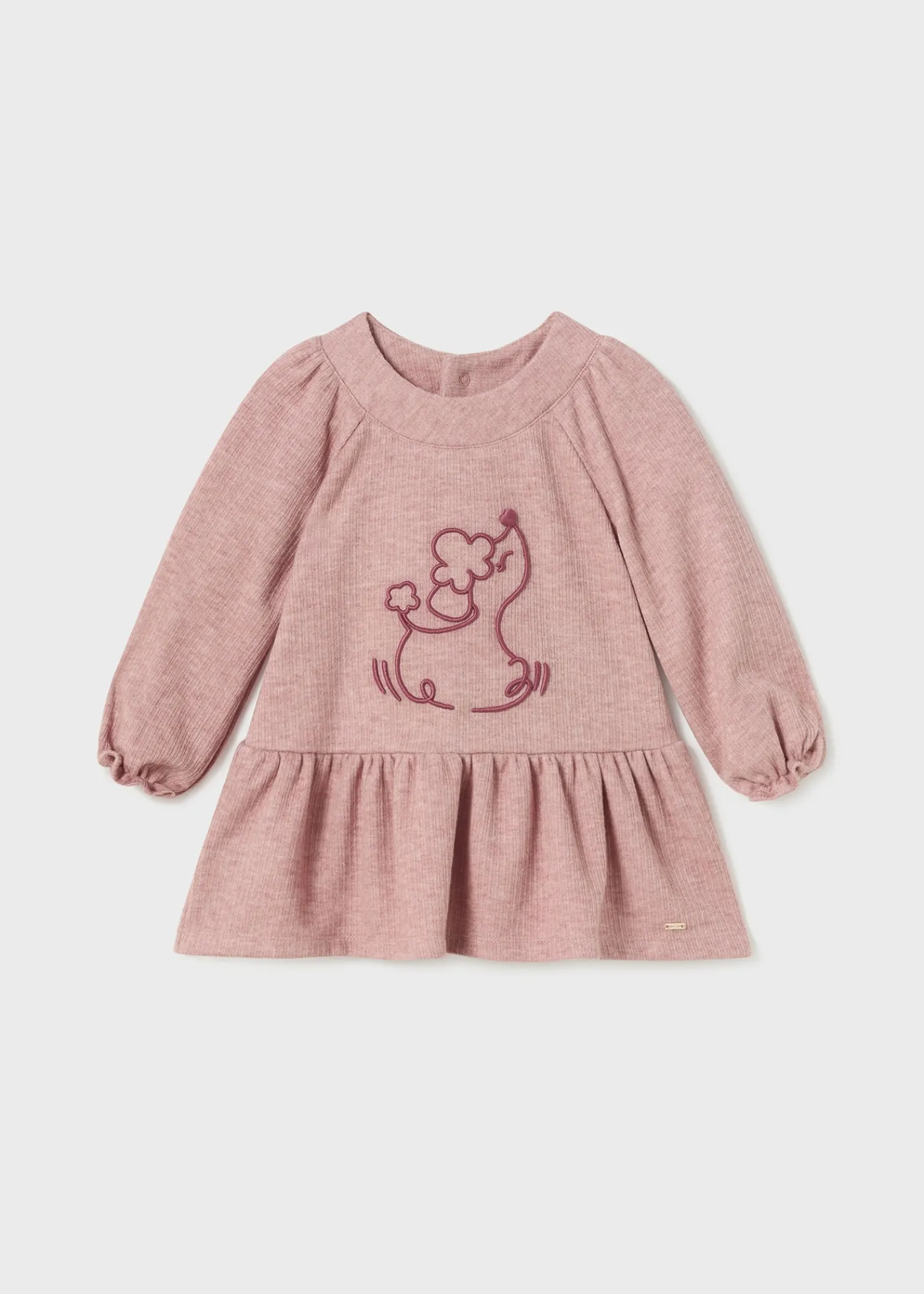 Shop Vestido animal bordado bebé Vestidos
