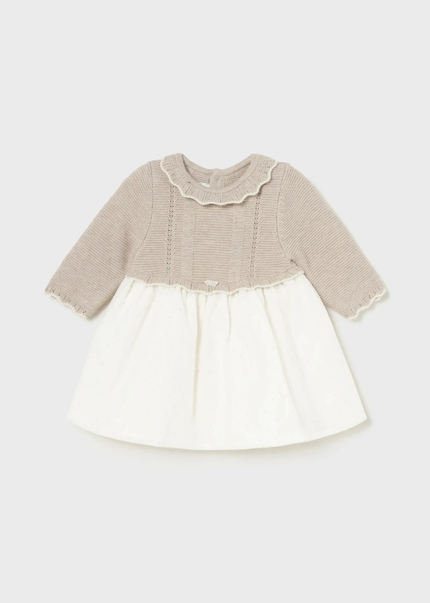 Best Sale Vestido combinado organza recién nacida Vestidos