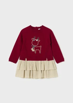 Best Sale Vestido combinado tricot bebé Vestidos