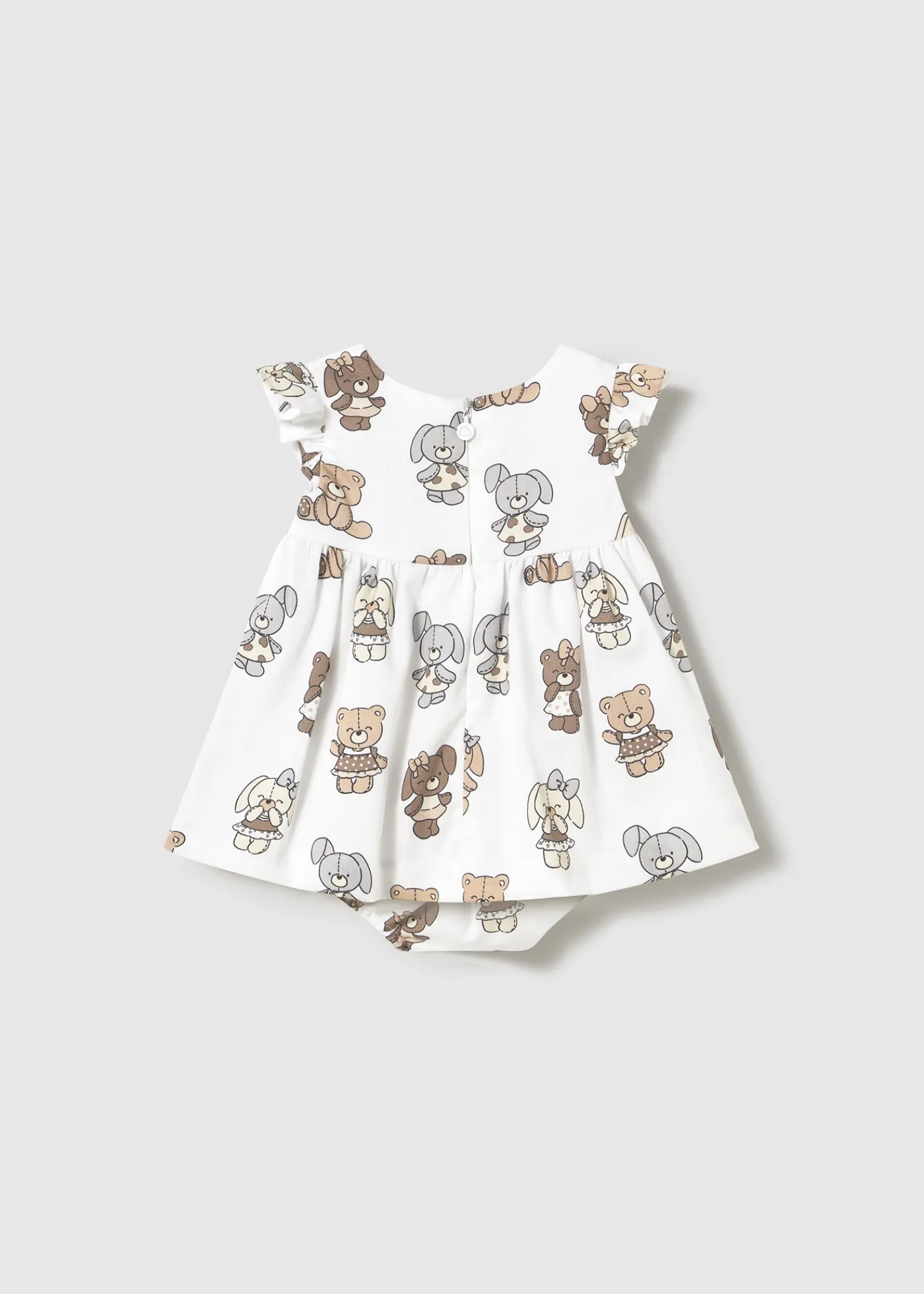 Clearance Vestido con cubrepañal estampado recién nacida Vestidos