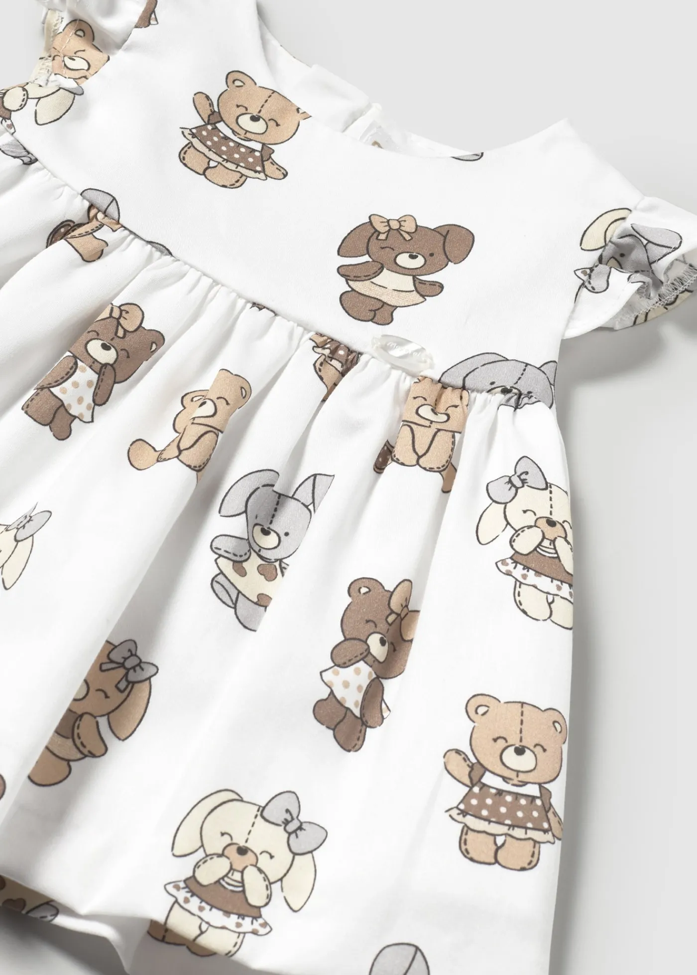Clearance Vestido con cubrepañal estampado recién nacida Vestidos