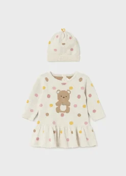 Outlet Vestido con gorro tricot recién nacida Vestidos