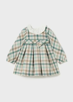 Best Vestido cuadros cuello volante bebé Vestidos