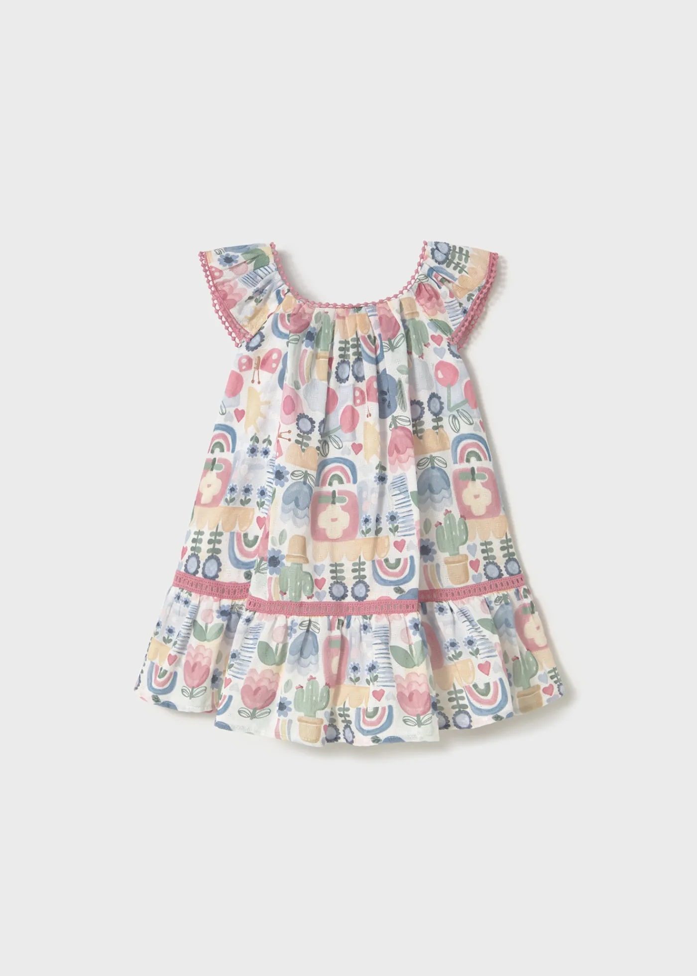 Sale Vestido estampado con fornituras bebé Vestidos