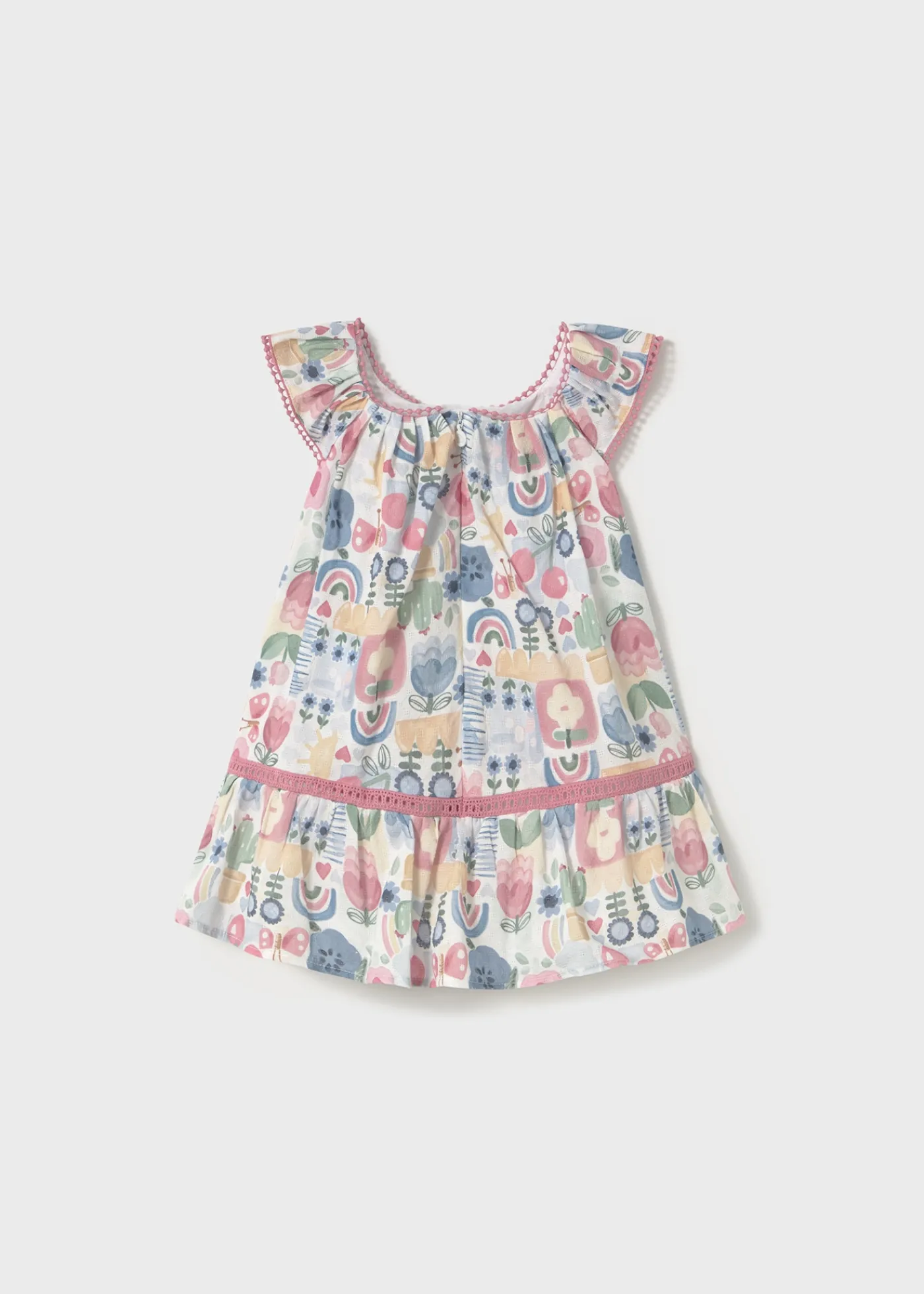 Sale Vestido estampado con fornituras bebé Vestidos
