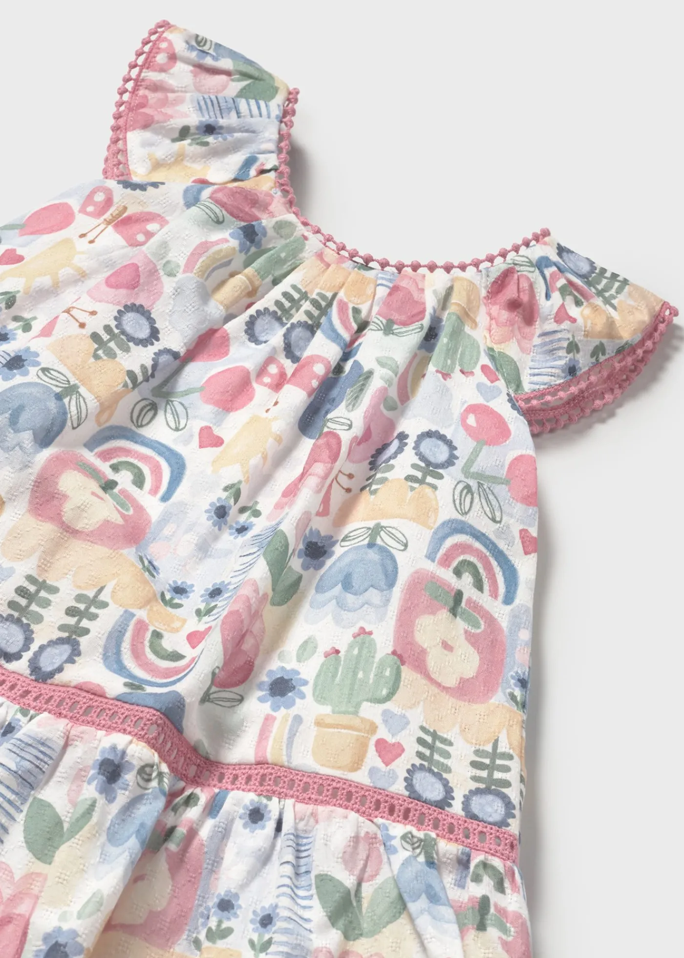 Sale Vestido estampado con fornituras bebé Vestidos