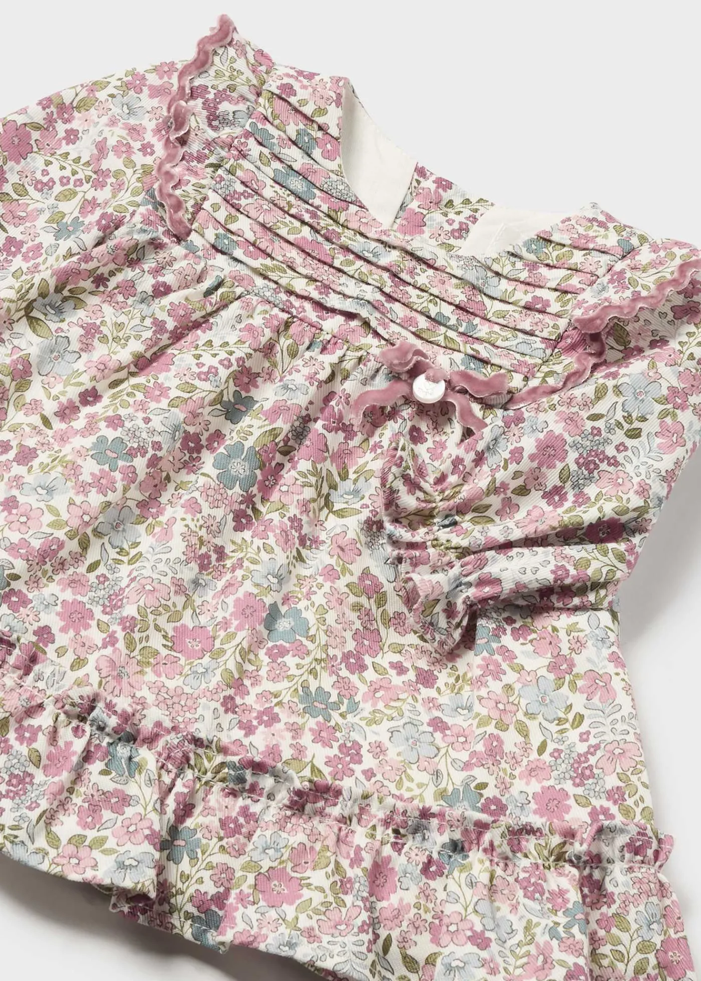 Cheap Vestido estampado volantes recién nacida Vestidos