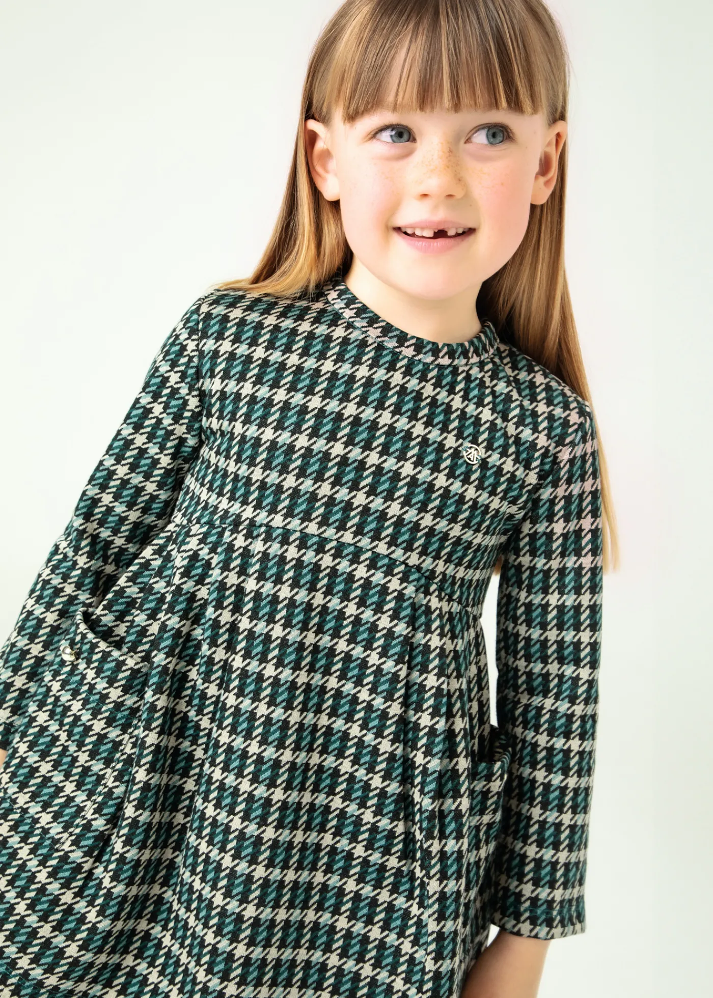 Clearance Vestido pata de gallo niña Vestidos