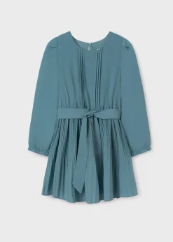 Clearance Vestido plisado crepe chica Vestidos