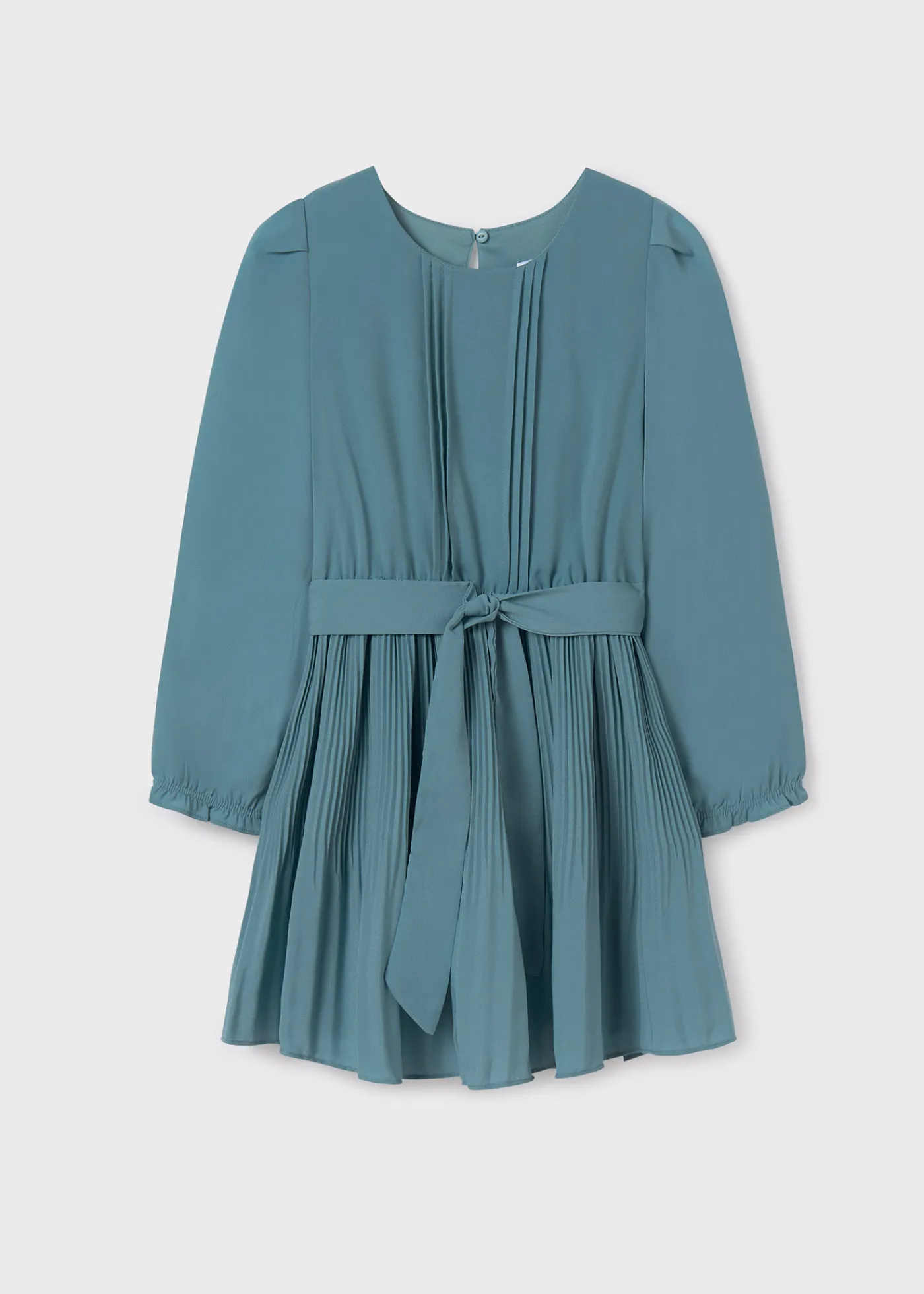 Clearance Vestido plisado crepe chica Vestidos