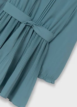 Clearance Vestido plisado crepe chica Vestidos
