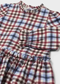 Best Vestido punto cuadros bebé Vestidos