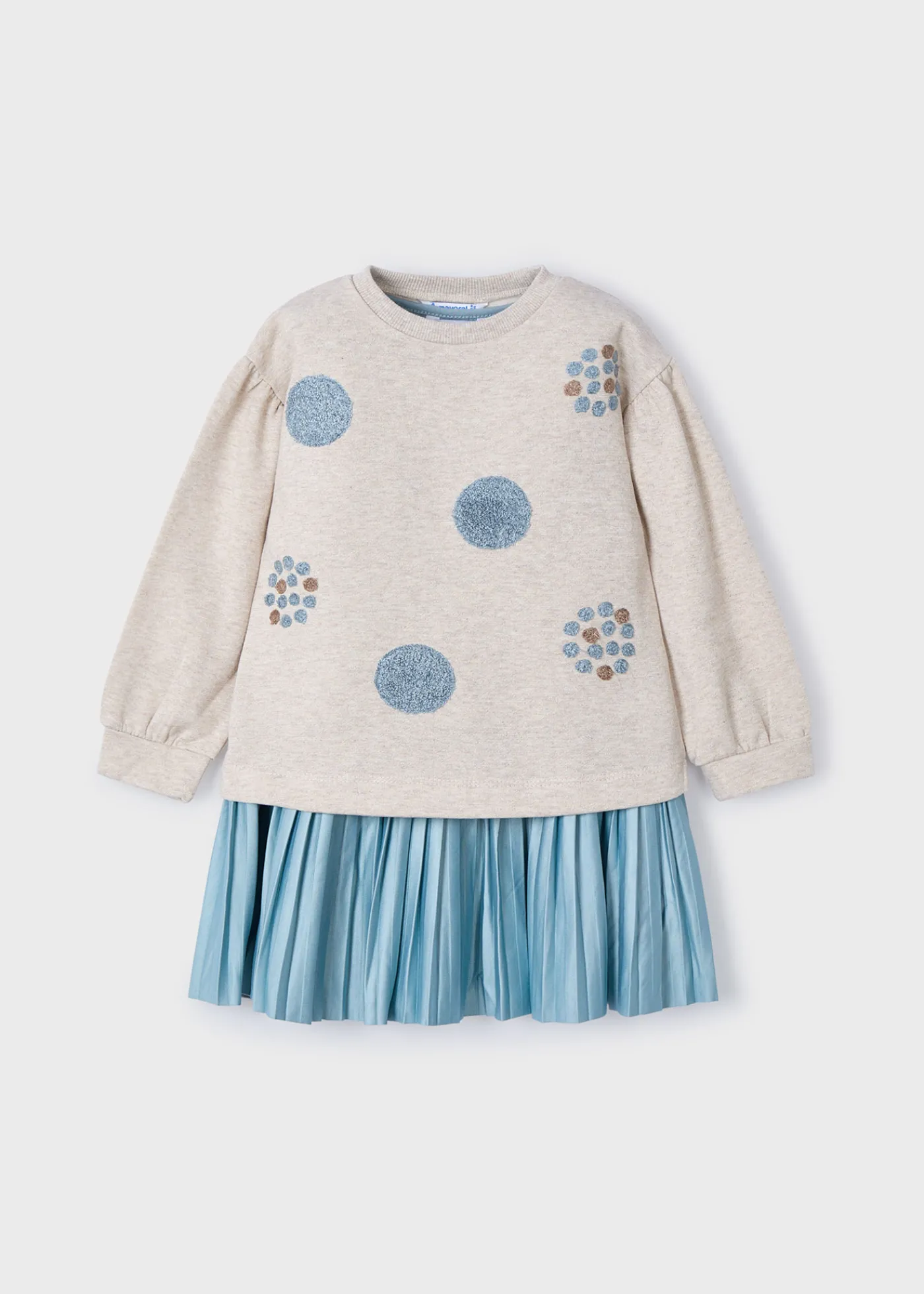 Fashion Vestido sin mangas con sudadera círculos niña Vestidos