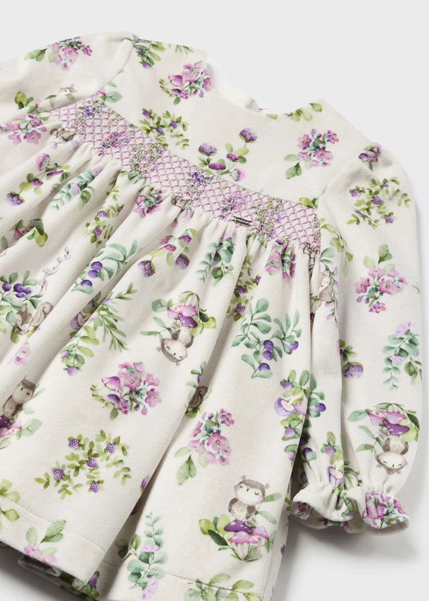 Flash Sale Vestido terciopelo estampado bebé Vestidos