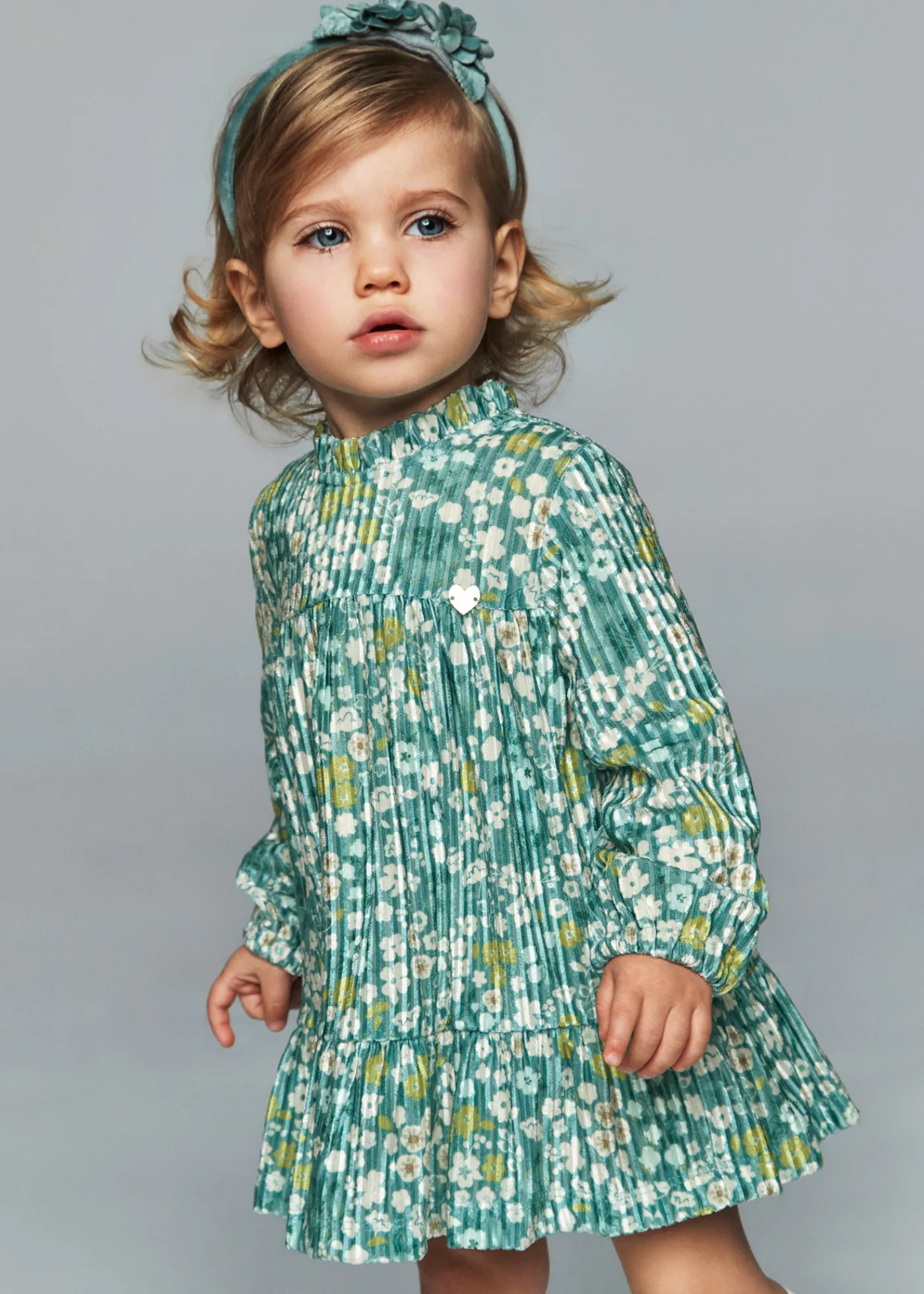 Flash Sale Vestido terciopelo estampado bebé Vestidos