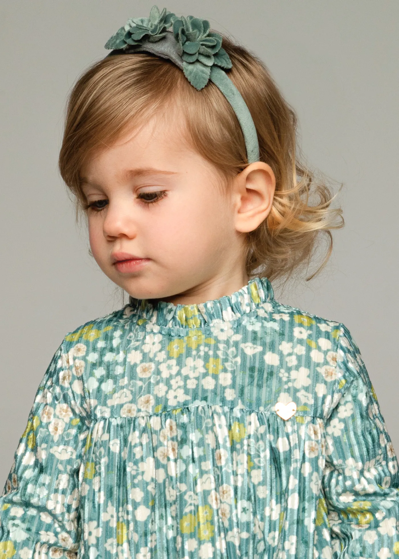 Flash Sale Vestido terciopelo estampado bebé Vestidos