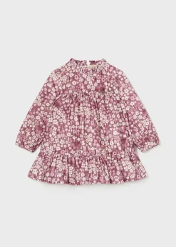 Shop Vestido terciopelo estampado bebé Vestidos
