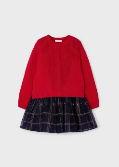 Sale Vestido tul con jersey niña Vestidos