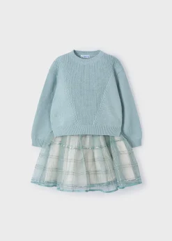 Sale Vestido tul con jersey niña Vestidos